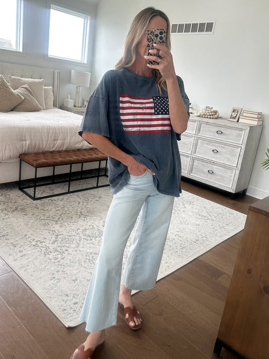 Oversized Flag Tee