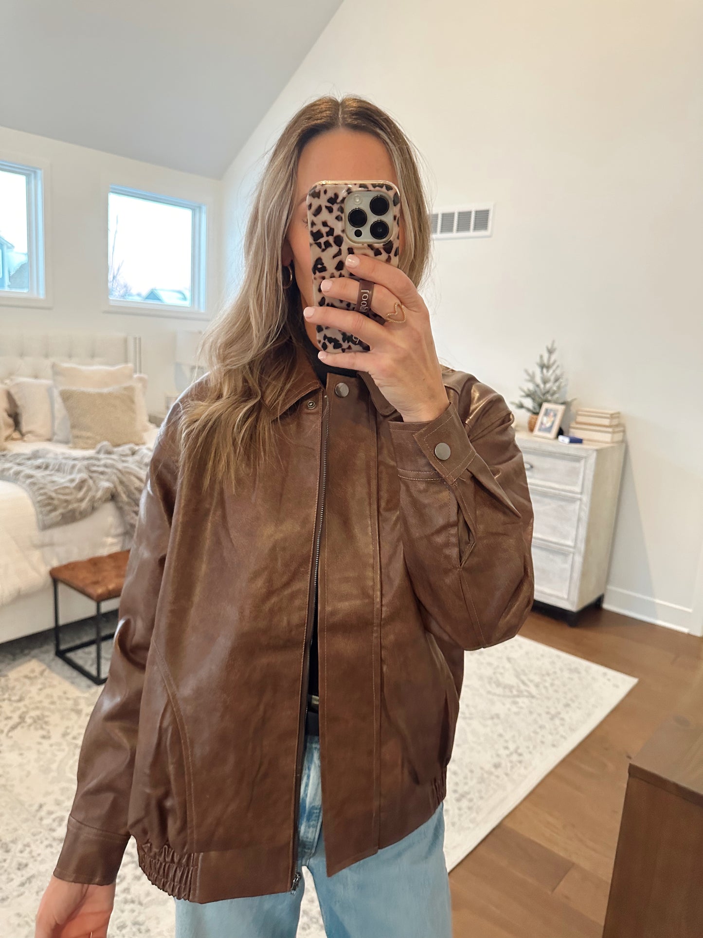 Bomber Jacket- Brown