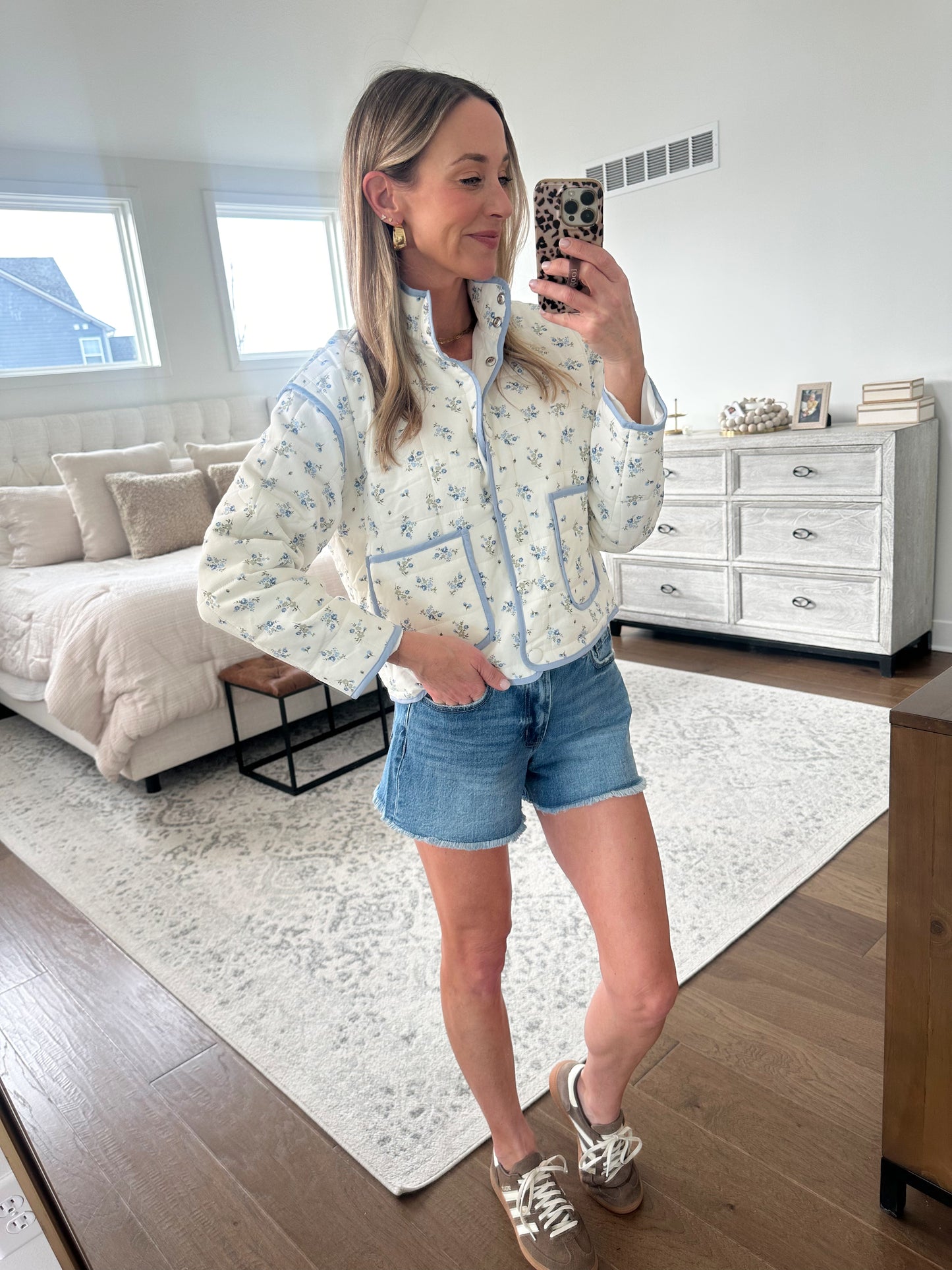 Quilted Floral Jacket