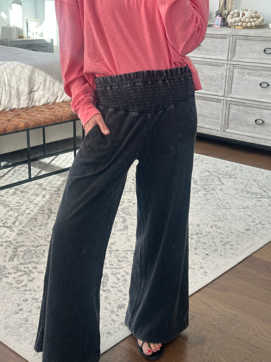 Knit Lounge Pant- Black