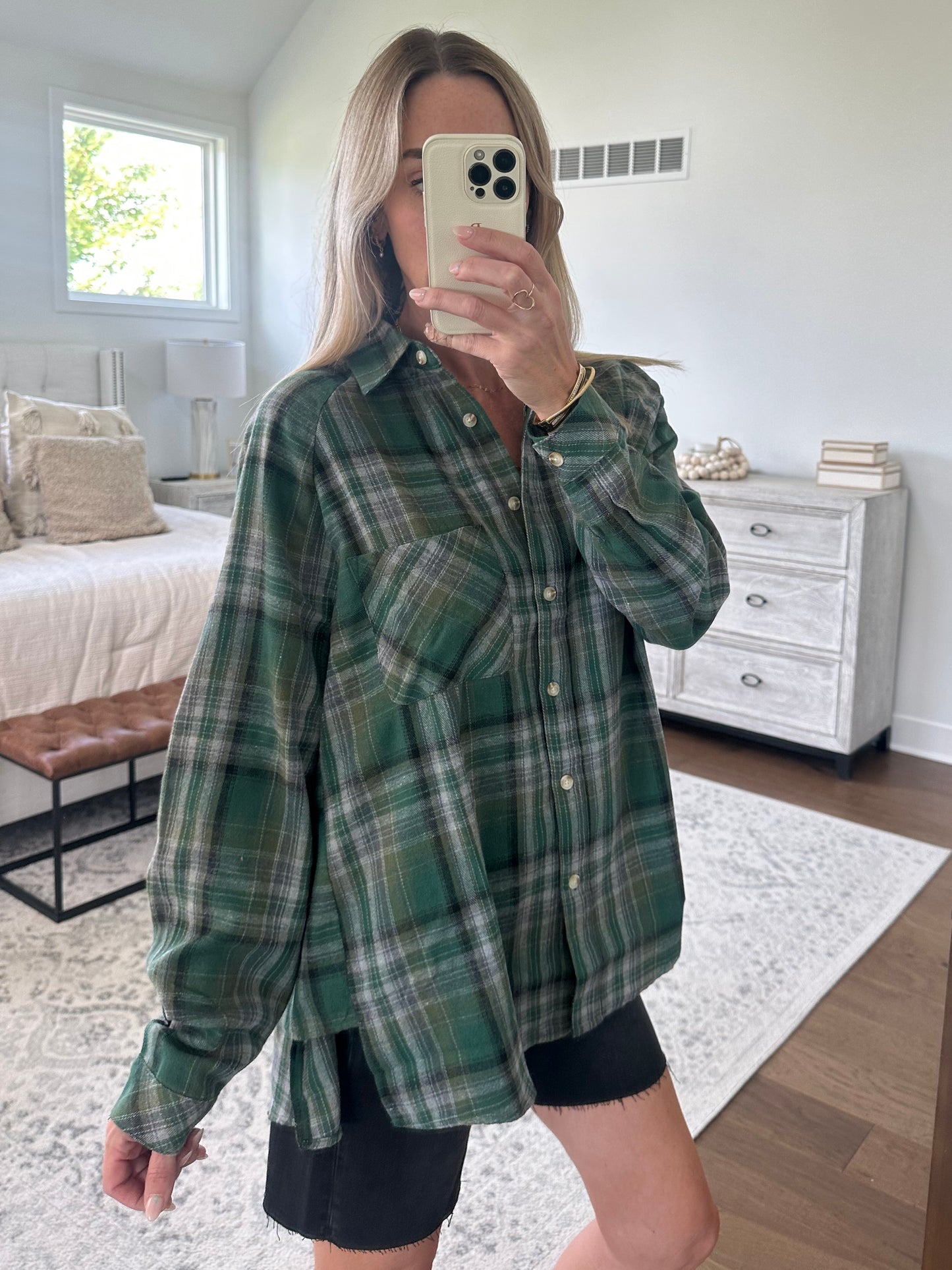 Green Plaid Flannel