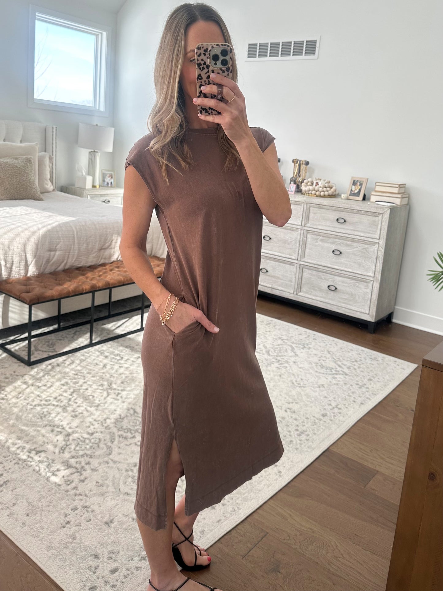 T Shirt Maxi- Chocolate