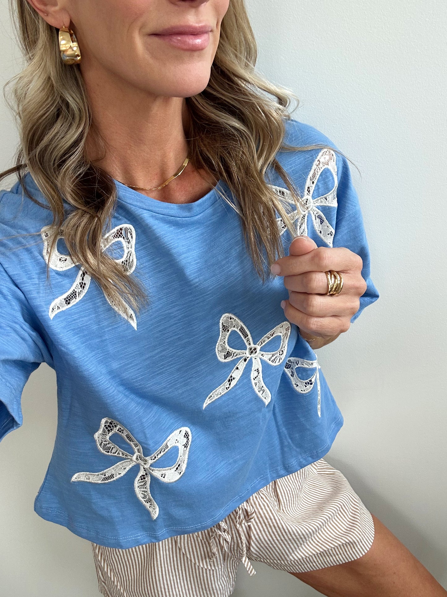 Short Sleeve Bow Tee