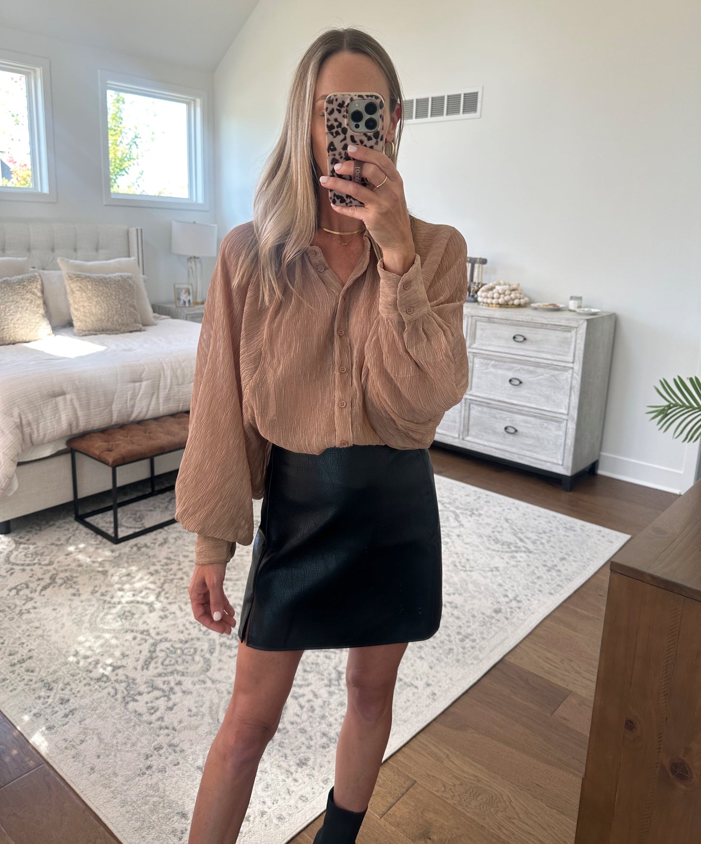 Sheer Button Down