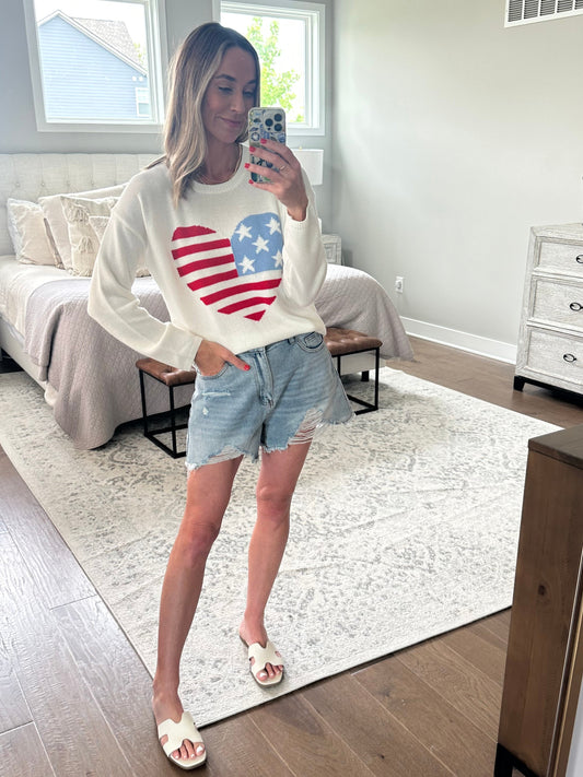 Heart Flag Sweater
