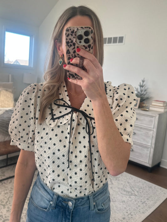 Polka Dot Blouse