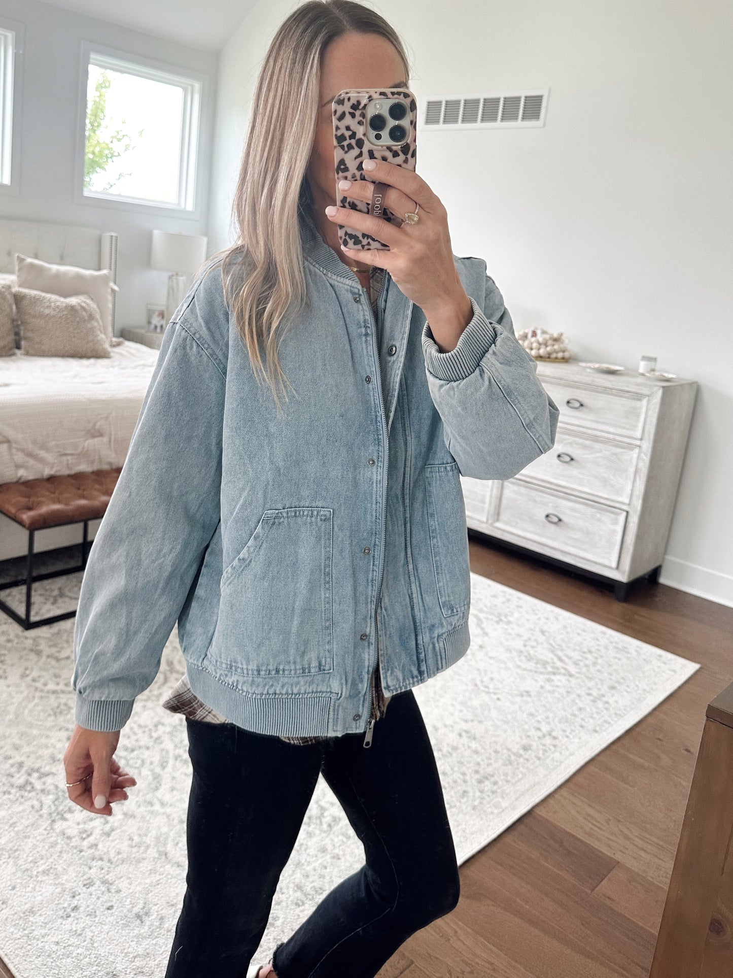 Denim Bomber Jacket