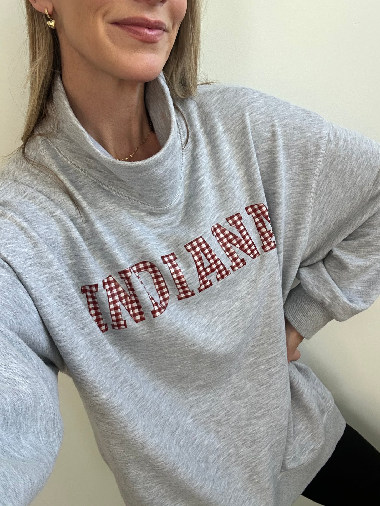 Indiana Mock Neck Sweatshirt