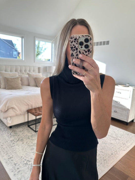 Cowl Neck Sweater Tank