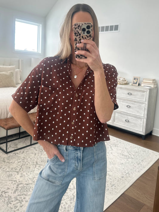 Polka Dot Short Sleeve