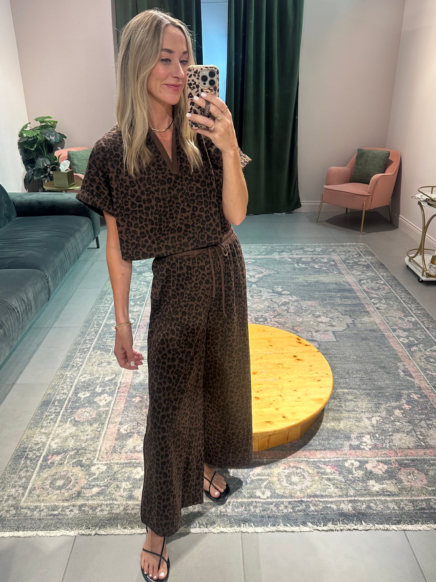 Leopard Lounge Set