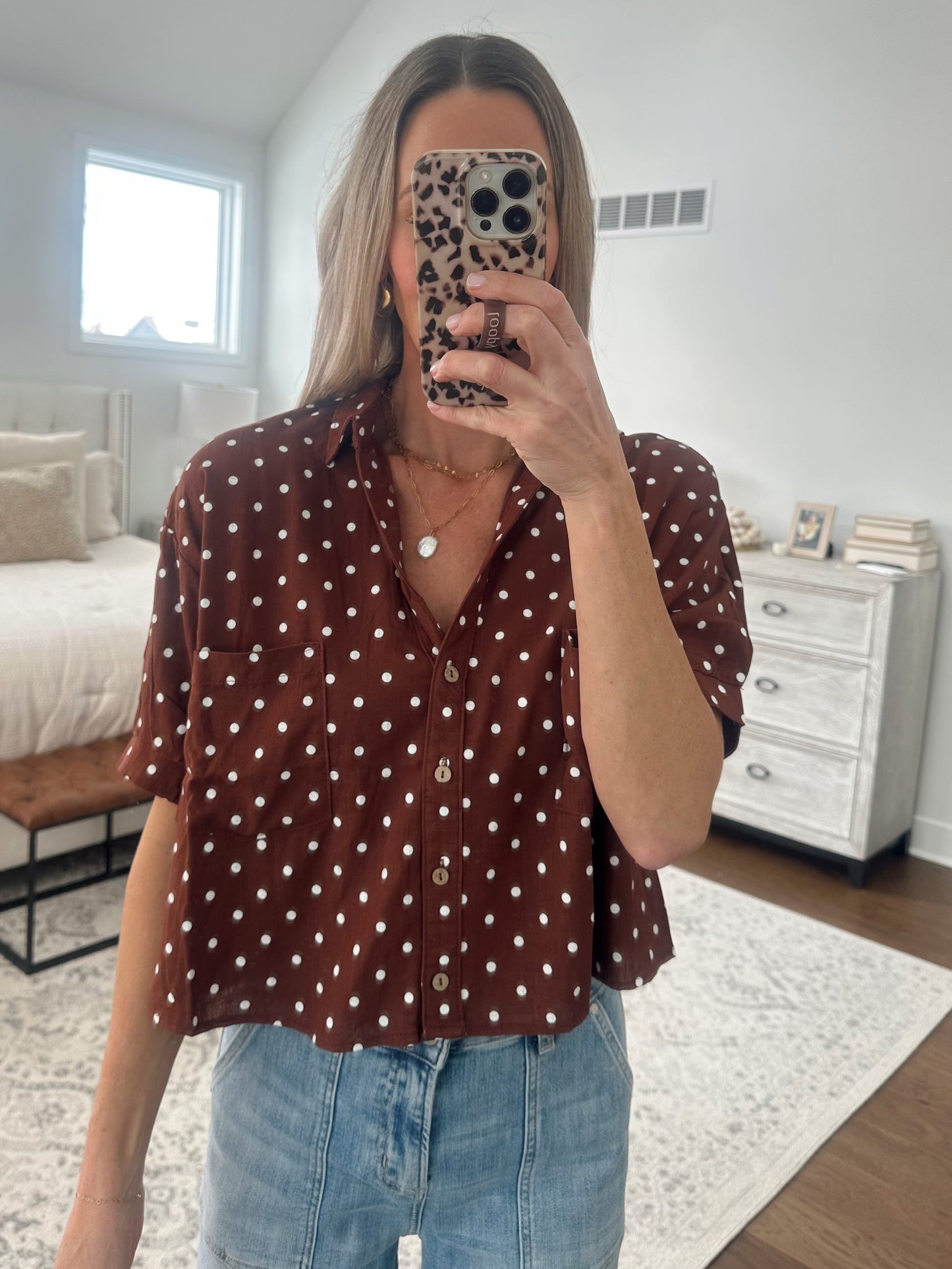 Polka Dot Short Sleeve