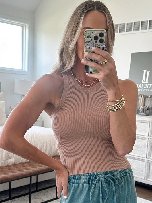 Taupe Sweater Tank
