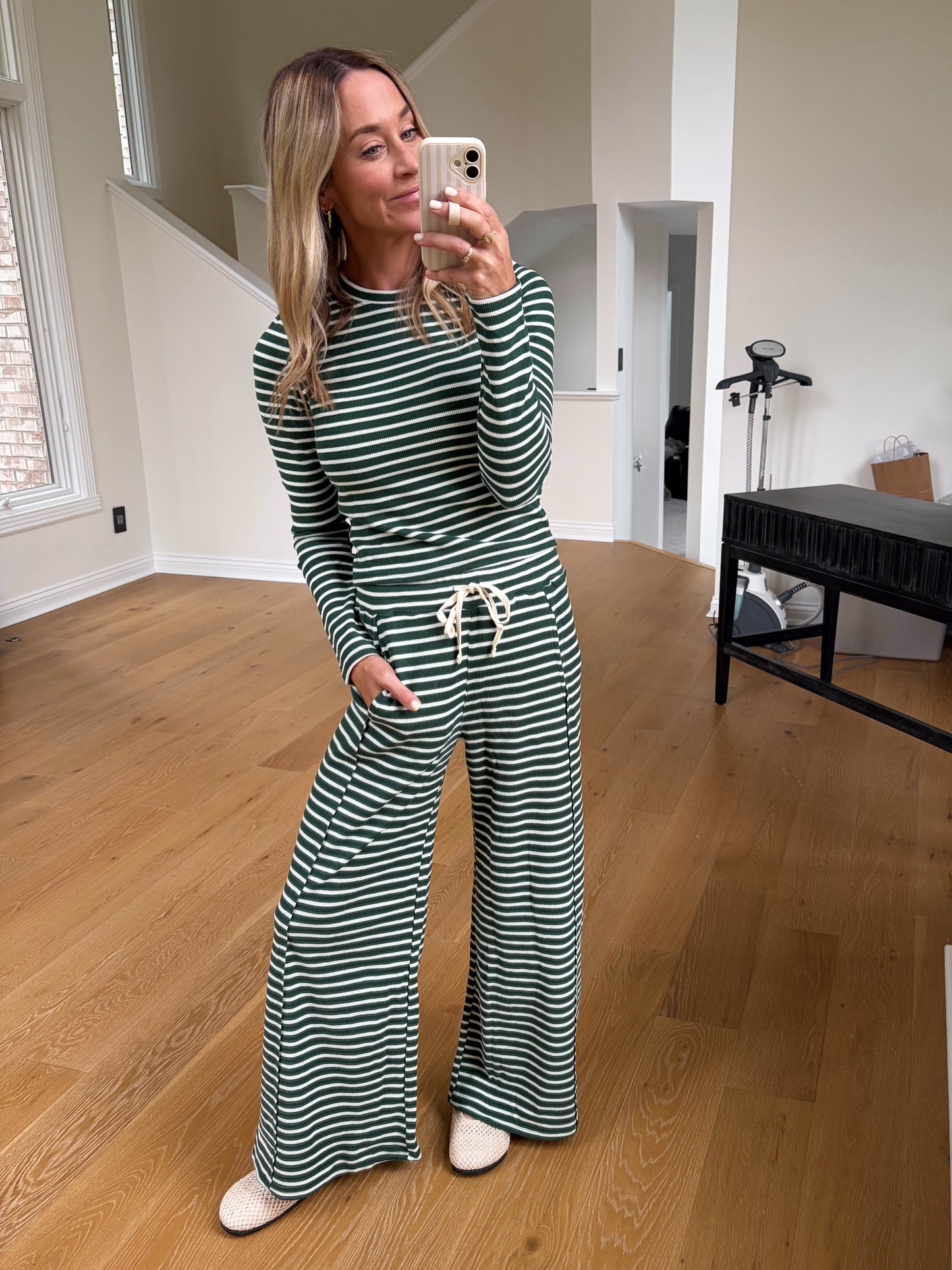 Green Striped Set
