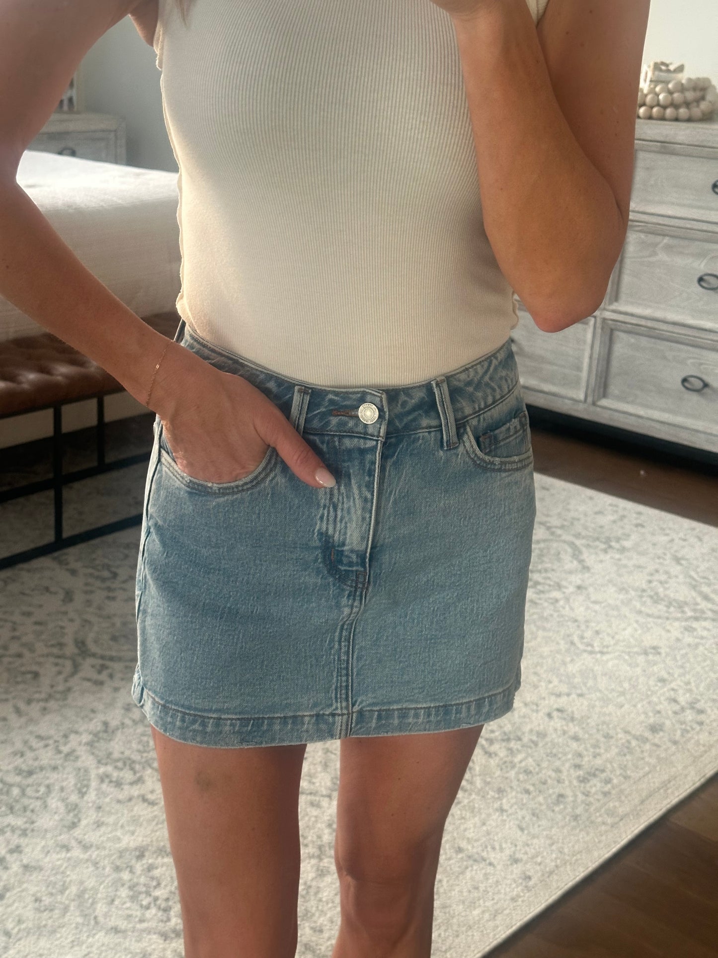 Denim Skort