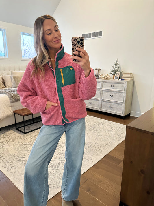 Pink Fleece Jacket