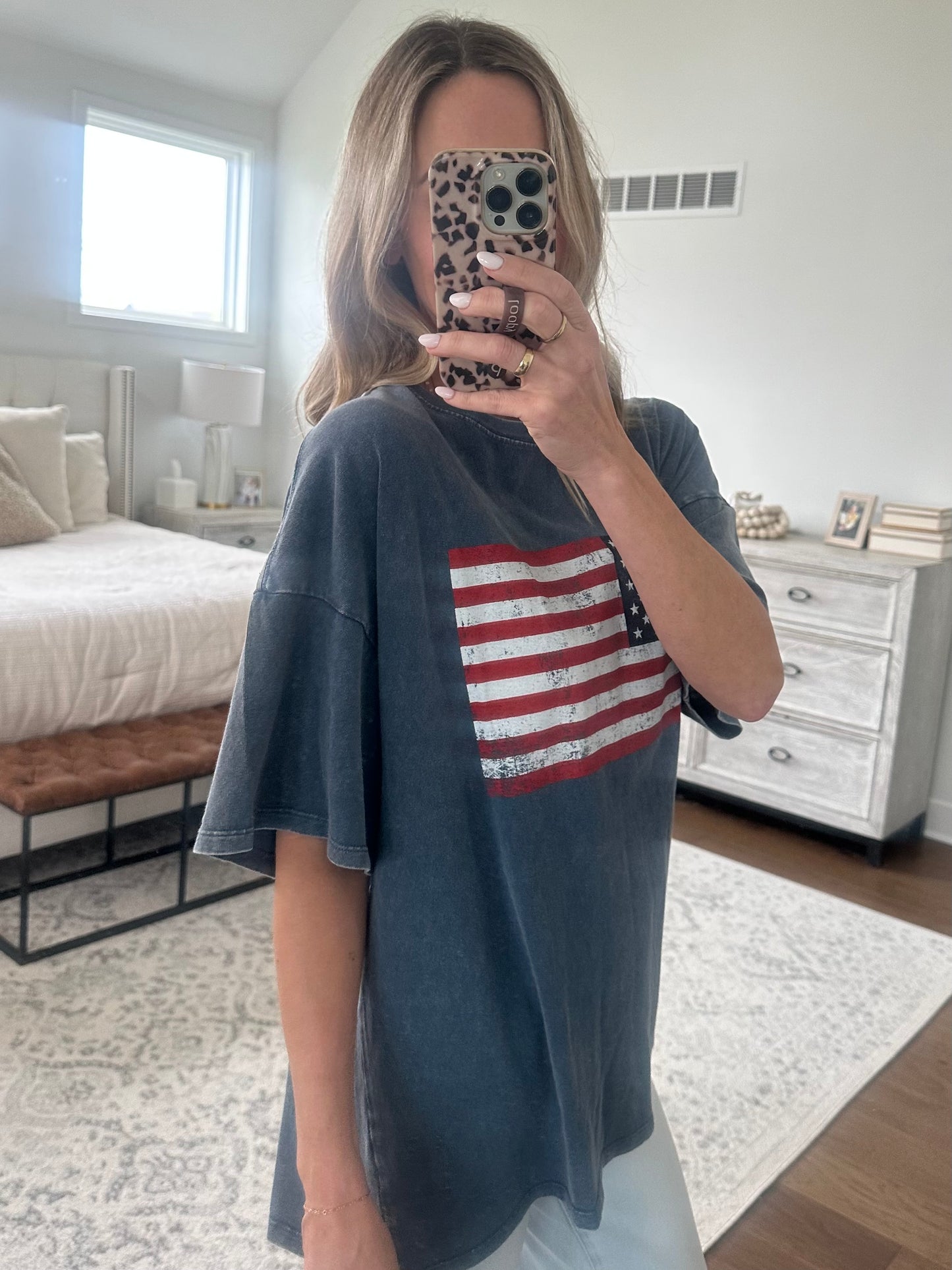 Oversized Flag Tee