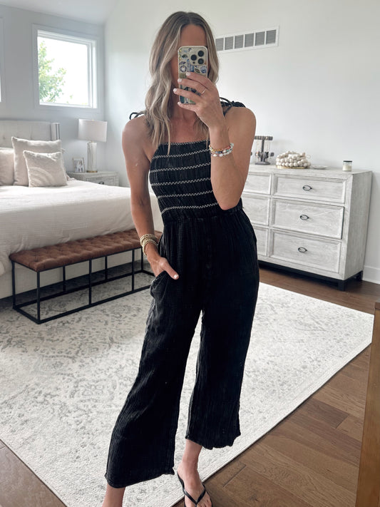 Smocked Jumpsuit
