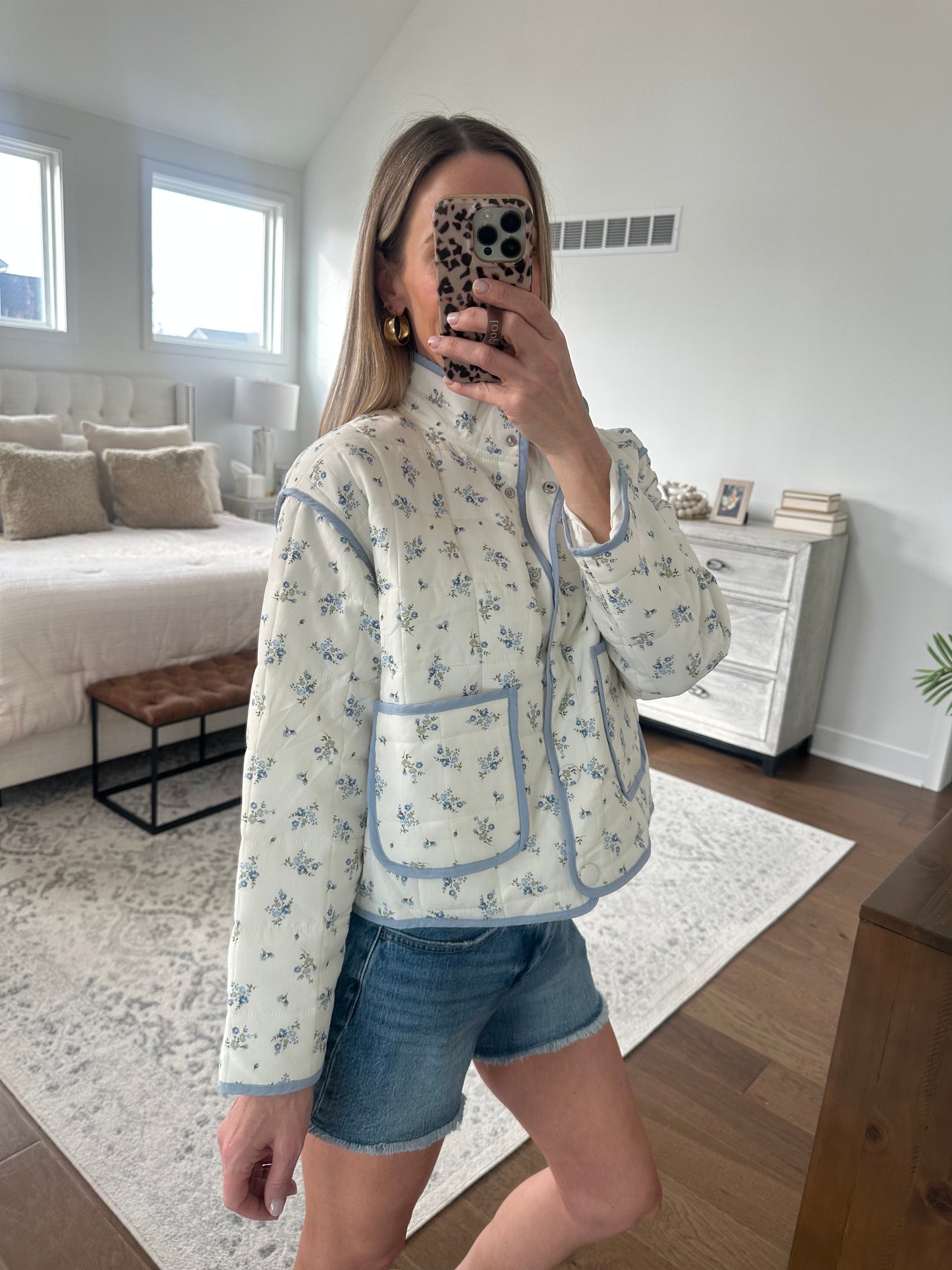 Quilted Floral Jacket