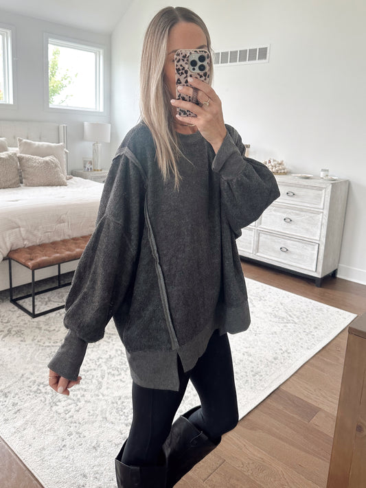 Charcoal Soft Long Sleeve