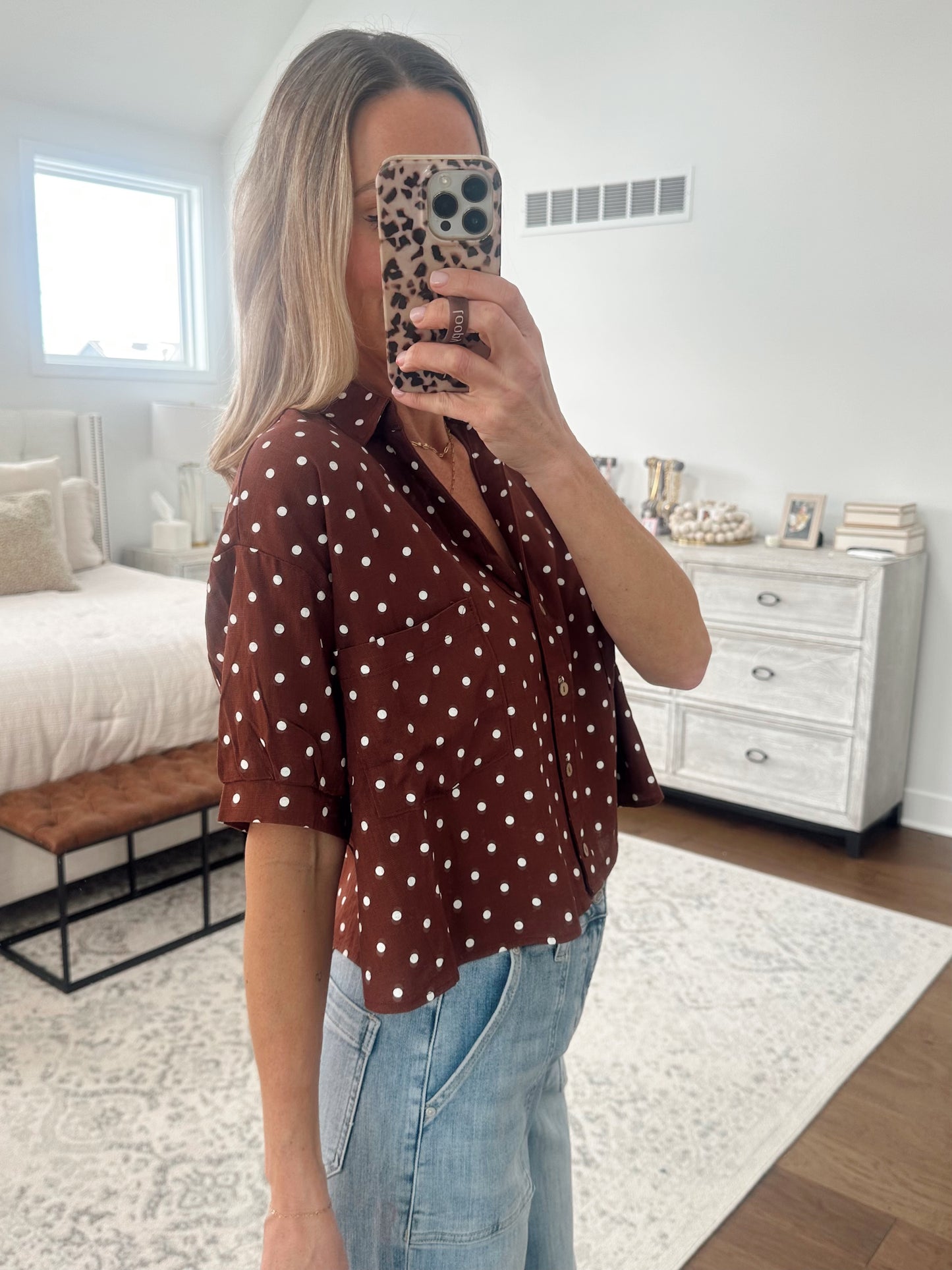 Polka Dot Short Sleeve