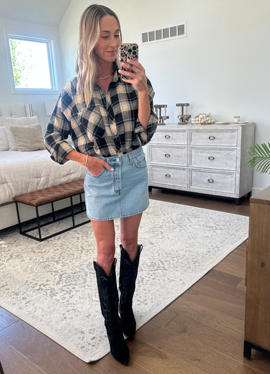 Black Soft Flannel