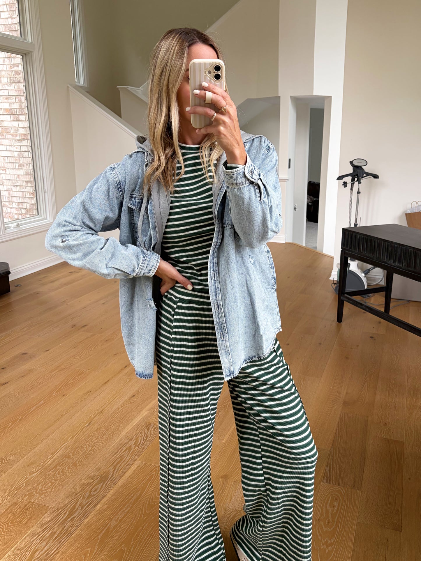 Green Striped Set