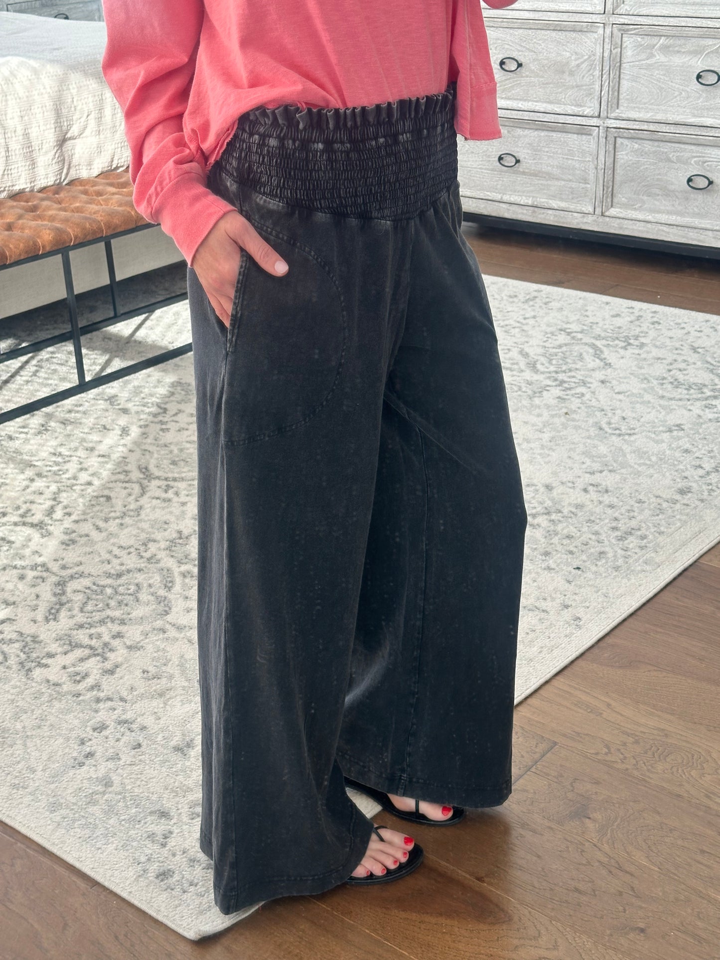 Knit Lounge Pant- Black
