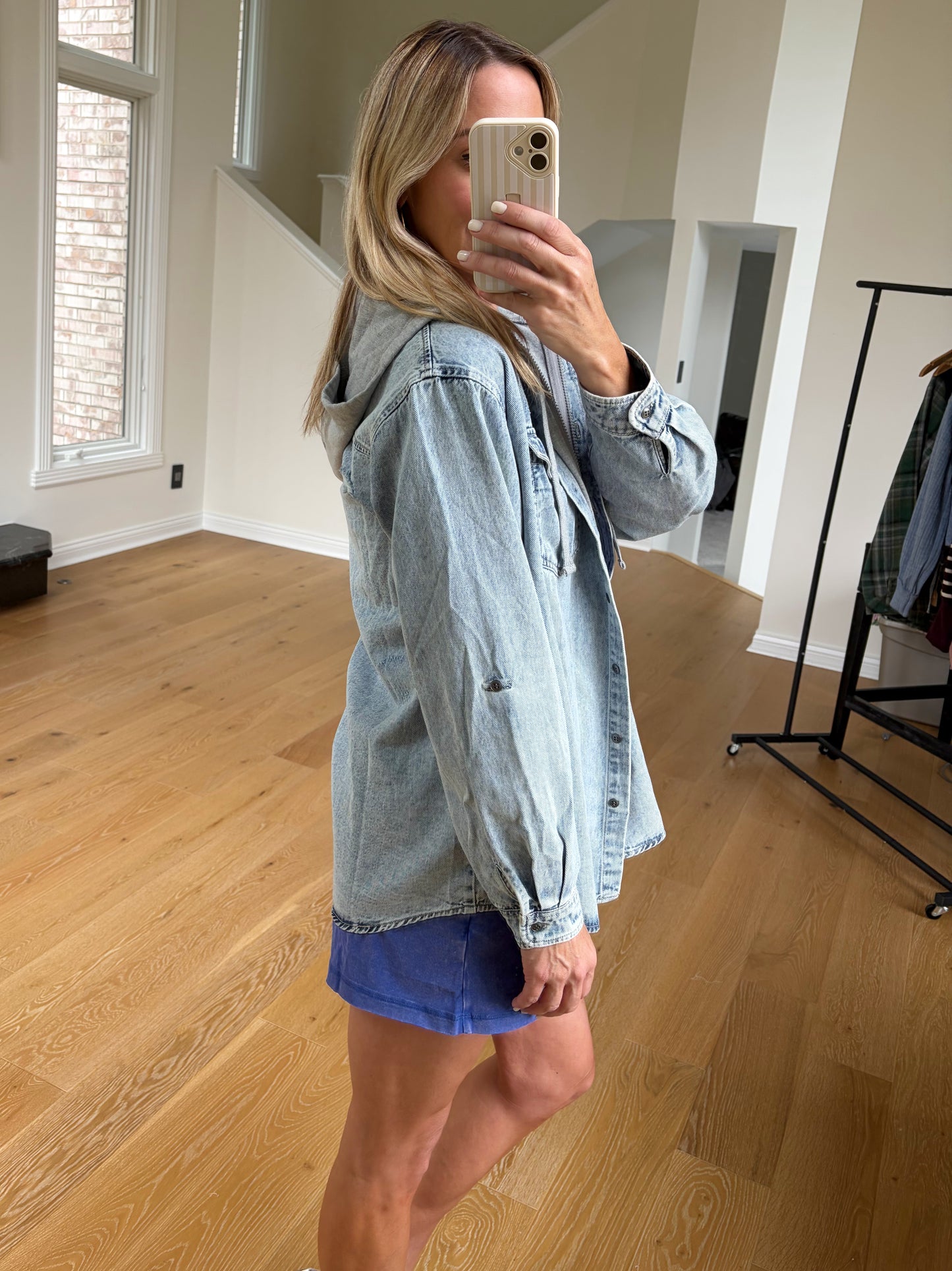 Denim Jacket w/ Hoodie