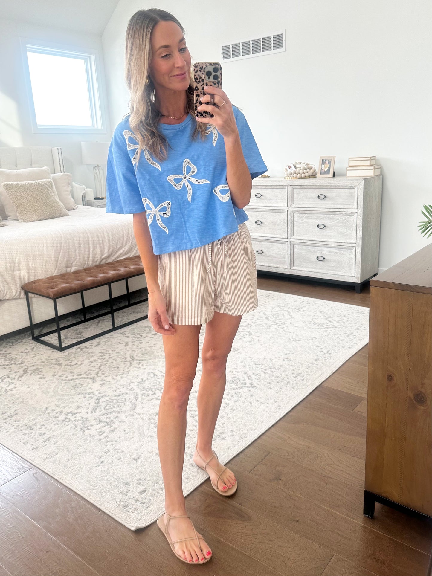 Short Sleeve Bow Tee