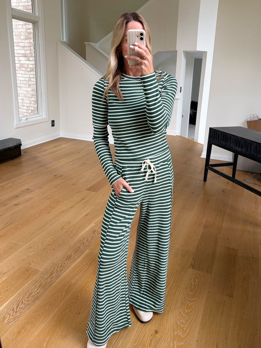 Green Striped Set