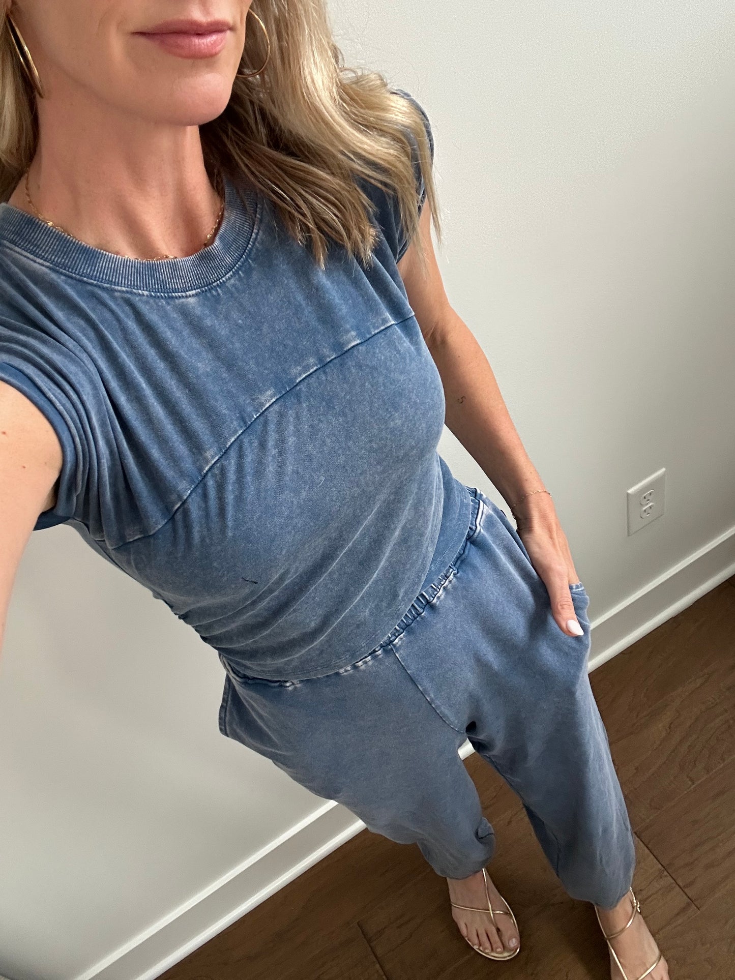 Short Sleeve Set- Blue