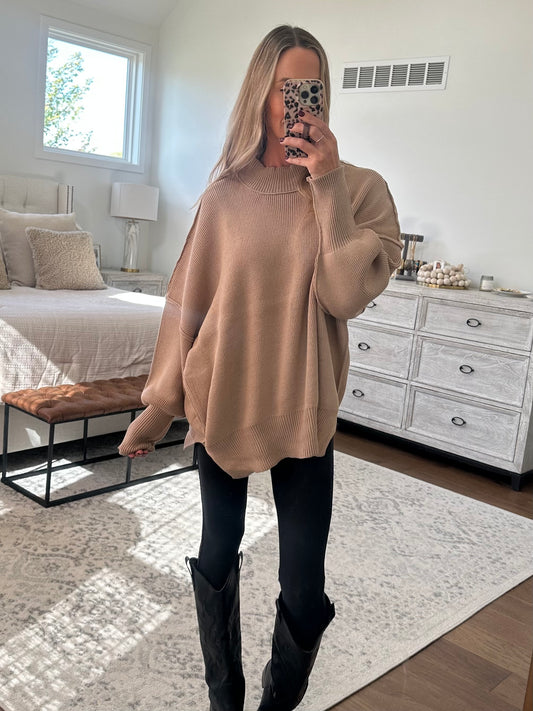 Oversized Sweater- Mocha