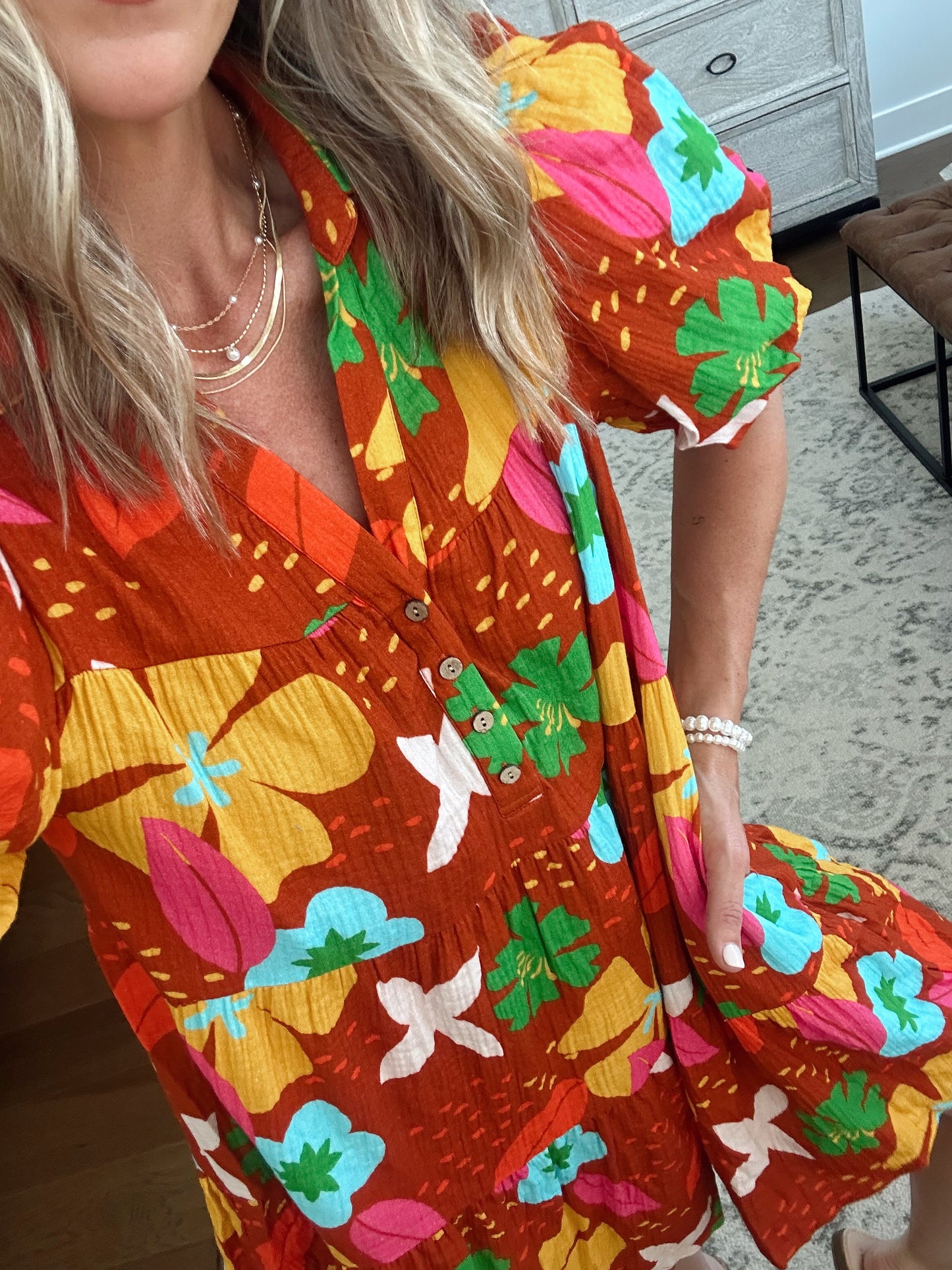 Boho Flower Dress