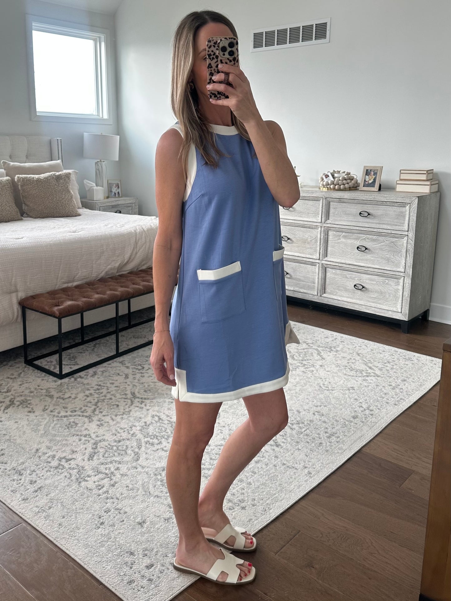 Blue Shift Dress