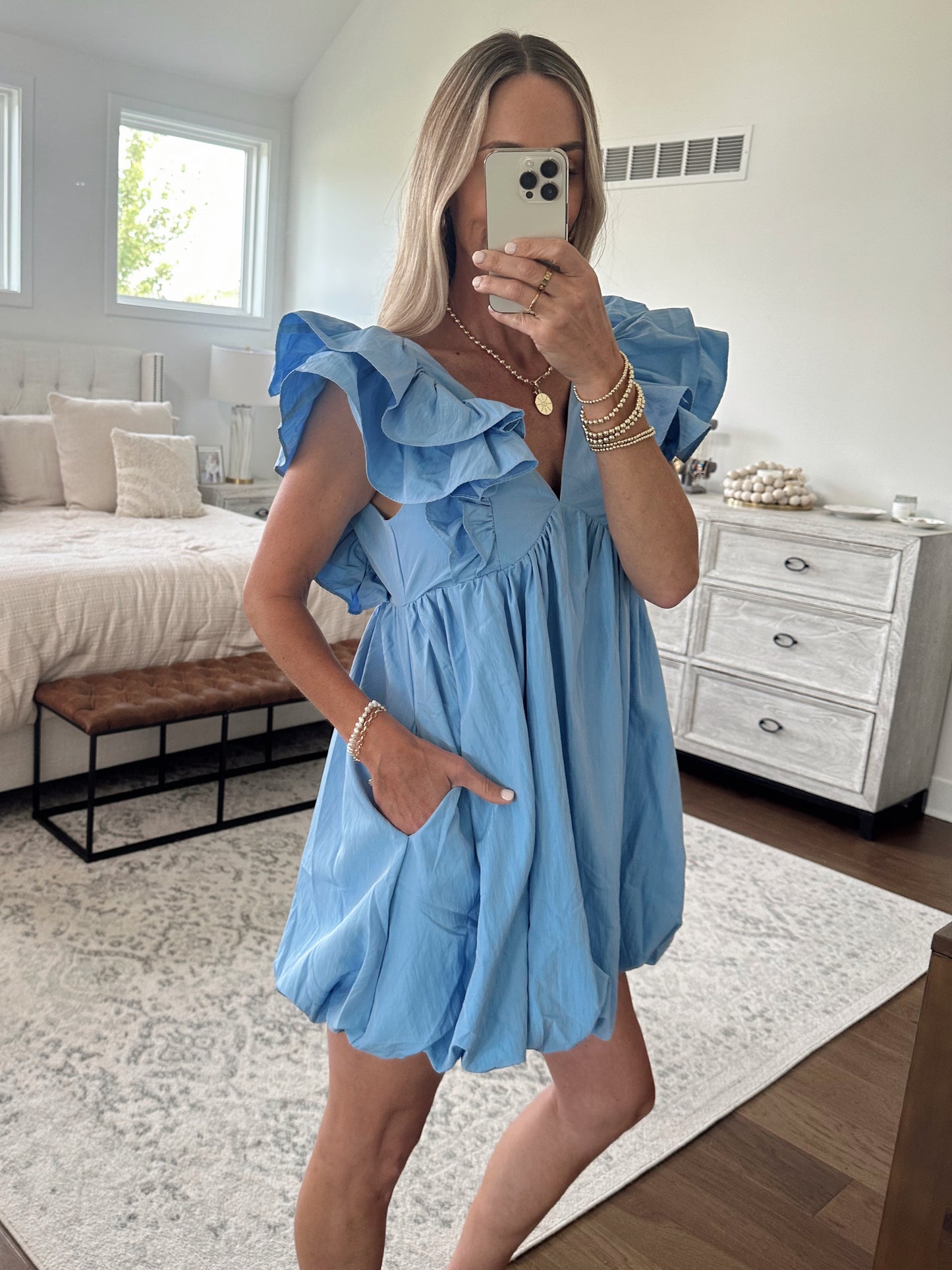 Blue Bubble Dress
