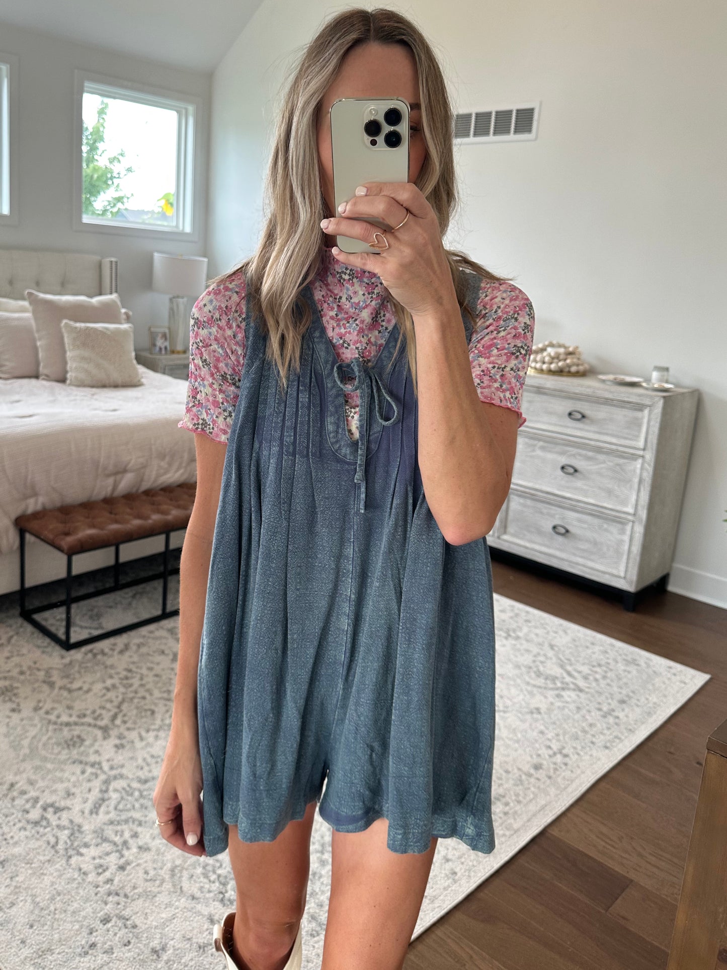 Soft Pleated Romper