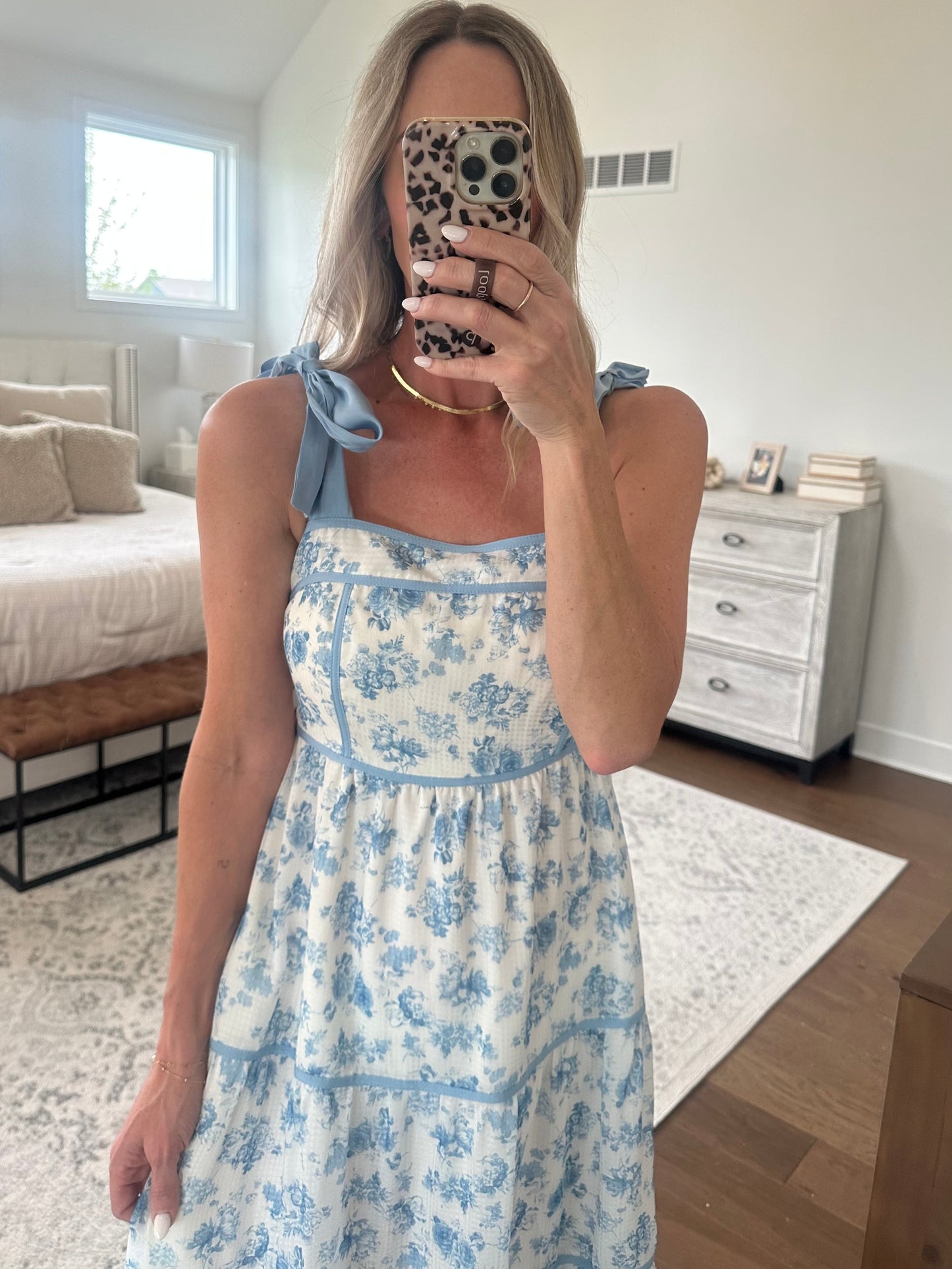 Blue Floral Maxi
