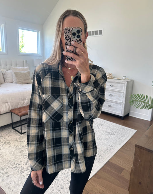 Black Soft Flannel