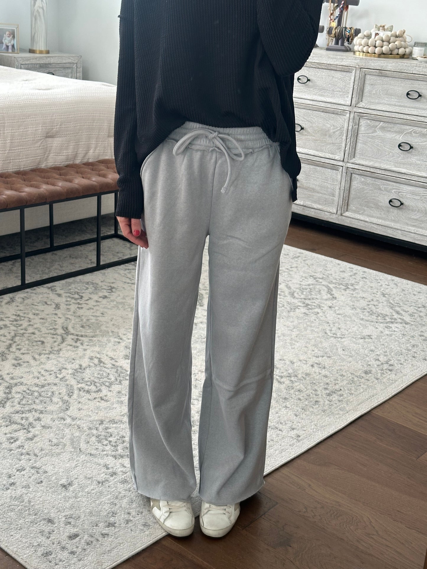 Fleece Lined Pant- Grey