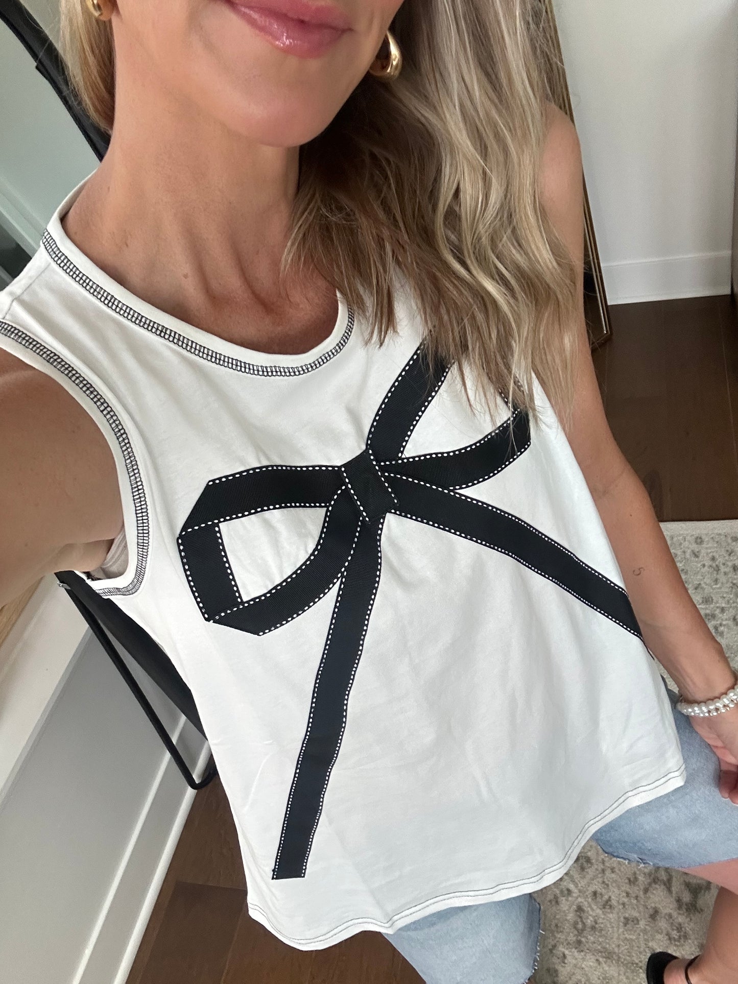 Graphic Bow Tank