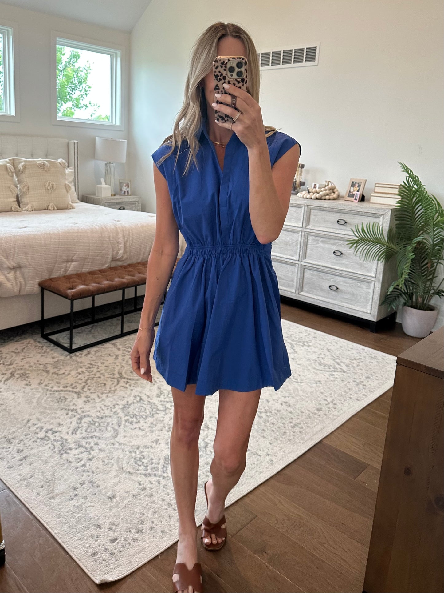 Royal Blue Fit and Flare Dress