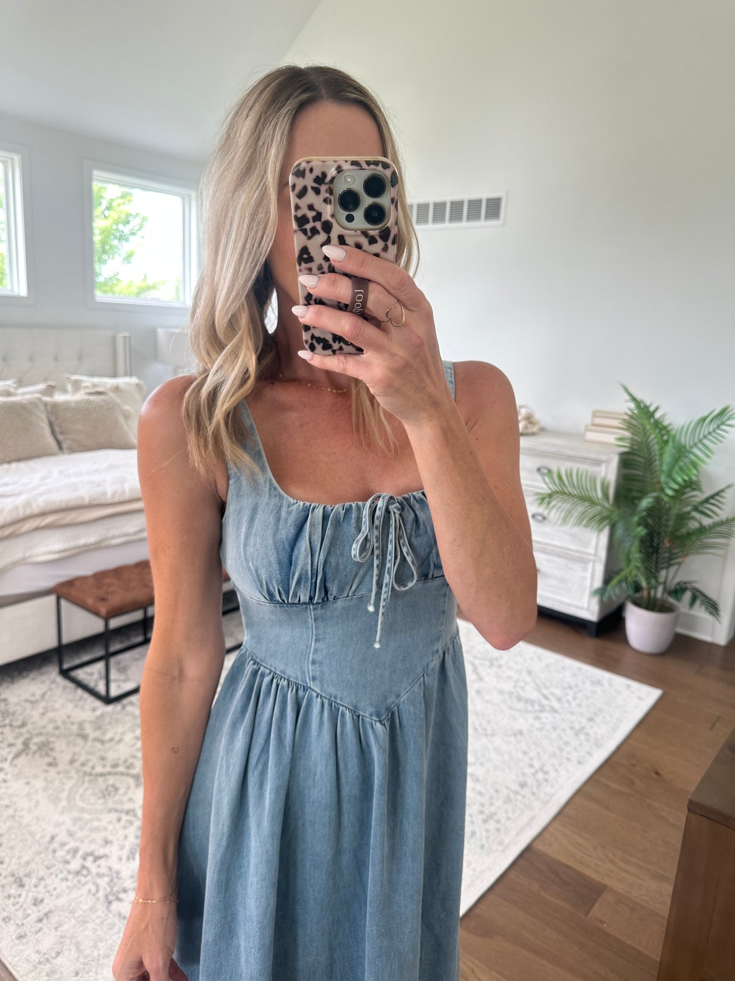 Chambray Corset Dress