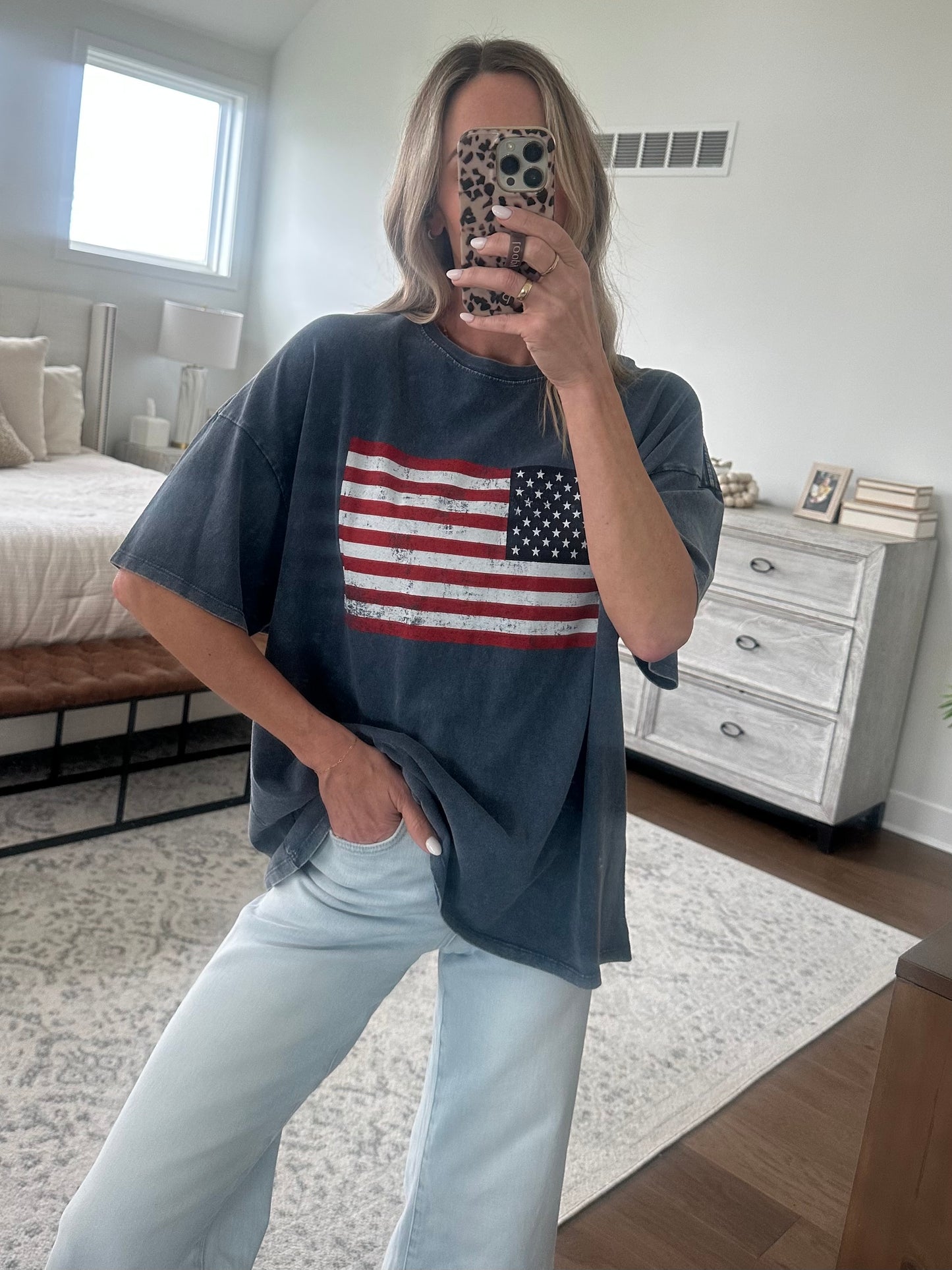 Oversized Flag Tee