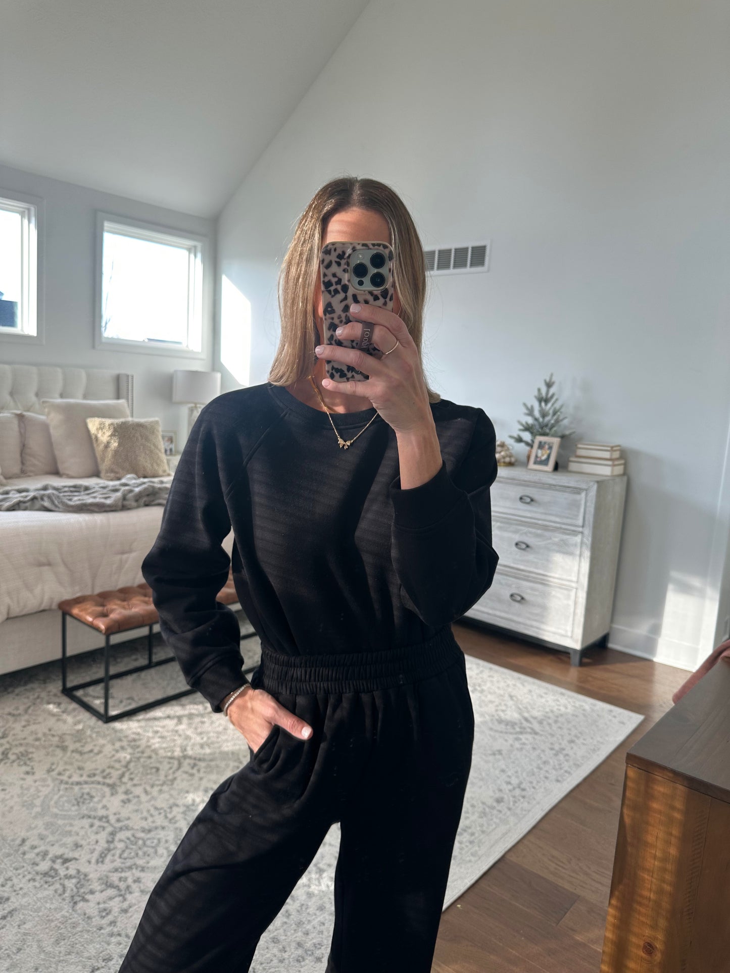 Fleece Lined Set- Black