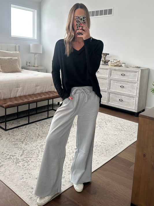 Fleece Lined Pant- Grey