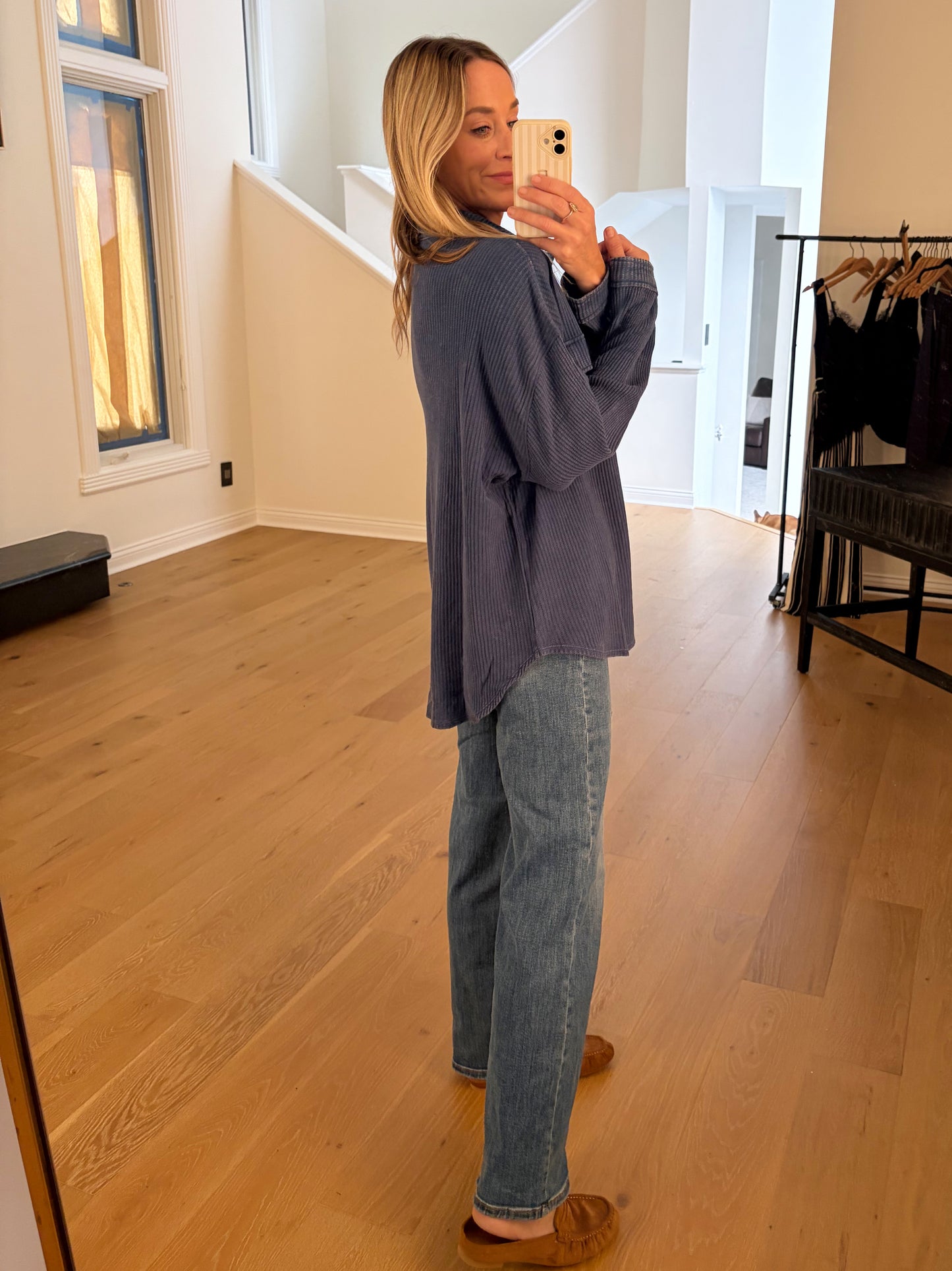 Soft Jacket- Denim Blue