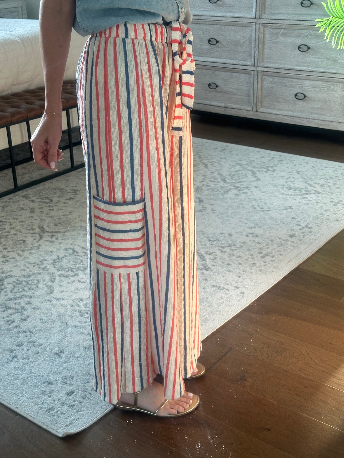 Red/Blue/Cream Lounge Pant