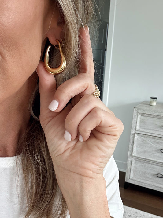 Gold Loop Earrings