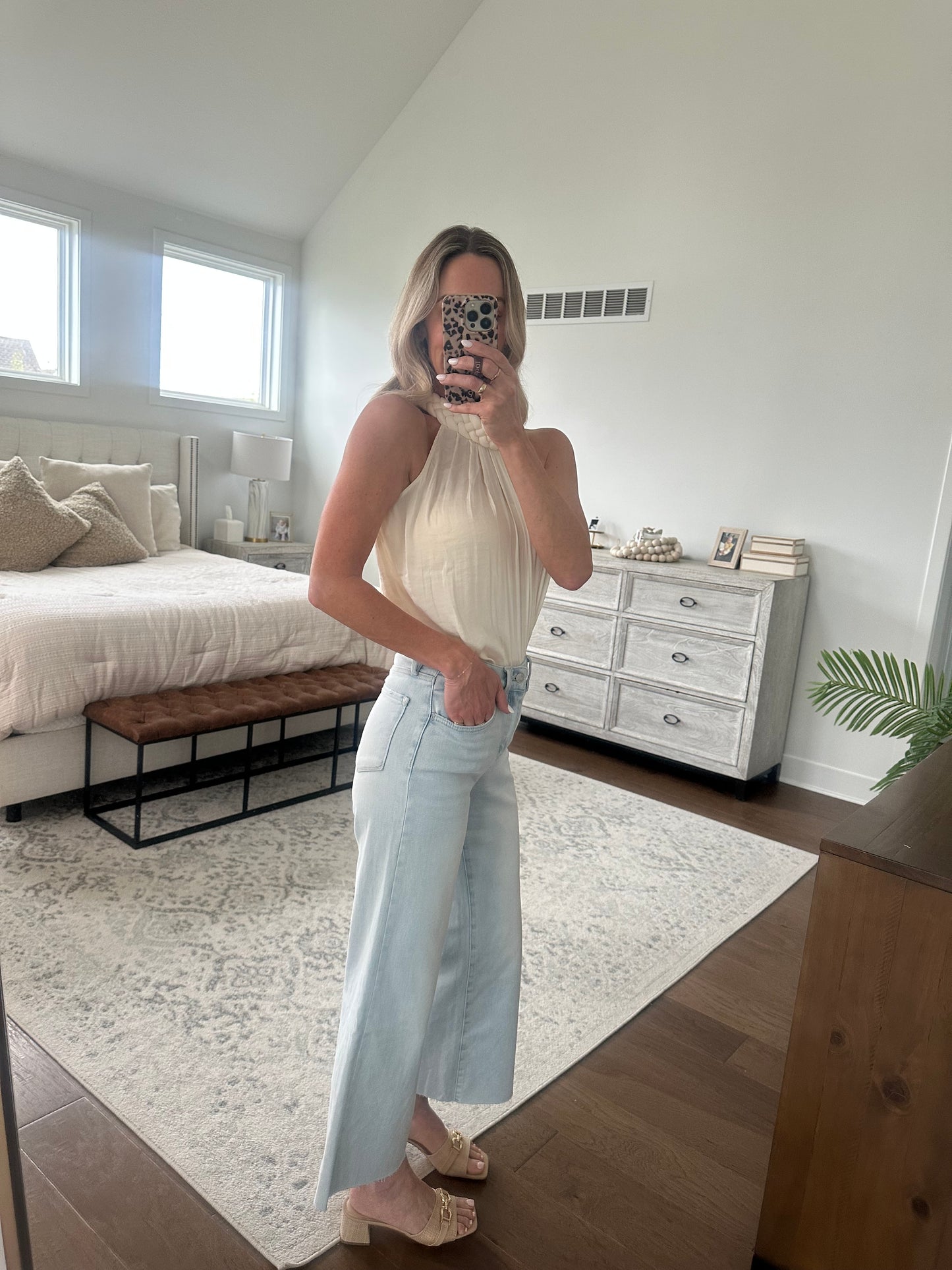 Light Wash Cropped Jean